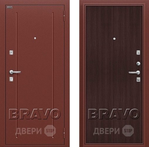 Входная металлическая Дверь Bravo Оптим Норма Wenge Veralinga в Лыткарино