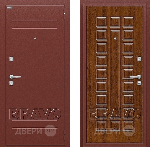 Входная металлическая Дверь Bravo Оптим Нова Французский Дуб в Лыткарино