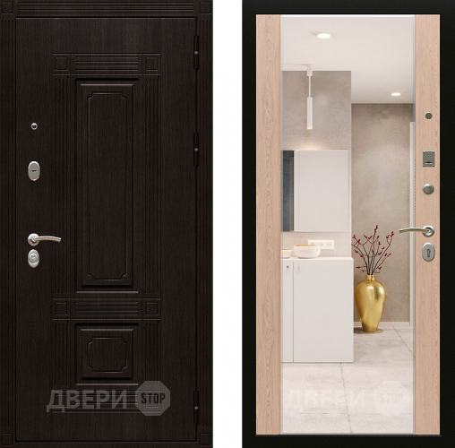 Входная металлическая Дверь Райтвер Мадрид с зеркалом в Лыткарино