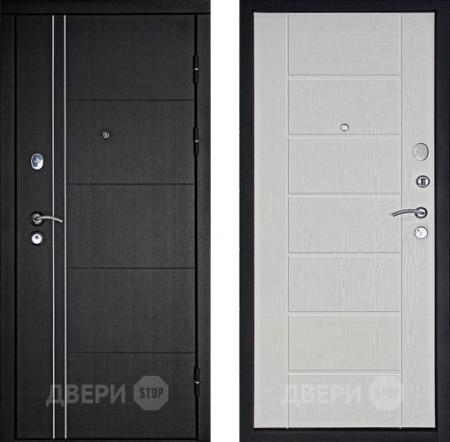 Входная металлическая Дверь Дверной Континент Тепло - Люкс Беленый дуб в Лыткарино