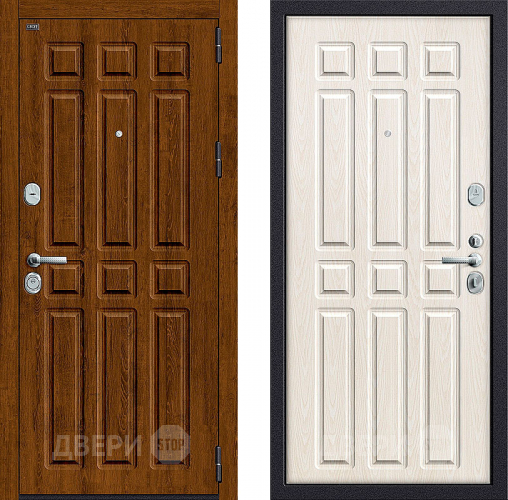 Входная металлическая Дверь Groff P3-315 Французский Дуб/Беленый Дуб в Лыткарино