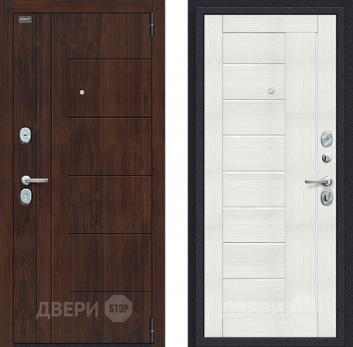 Входная металлическая Дверь Bravo Оптим Модерн Bianco Veralinga в Лыткарино