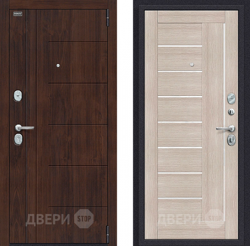 Входная металлическая Дверь Bravo Оптим Модерн Cappuccino Veralinga в Лыткарино