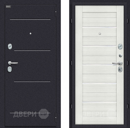 Входная металлическая Дверь Bravo Оптим Техно Bianco Veralinga в Лыткарино