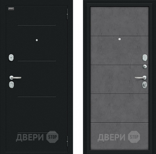 Входная металлическая Дверь Bravo Граффити-1 Букле черное/Slate Art в Лыткарино