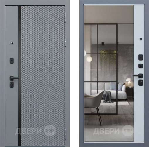 Входная металлическая Дверь АСД Манчестер с зеркалом в Лыткарино