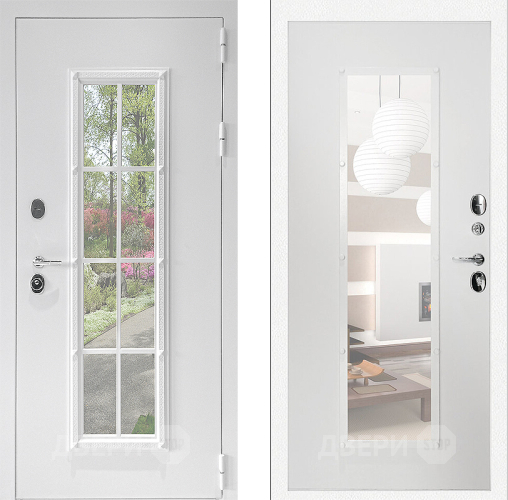 Входная металлическая Дверь Дверной Континент Тичино Белая в Лыткарино