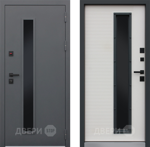 Входная металлическая Дверь АСД Trento с окном в Лыткарино