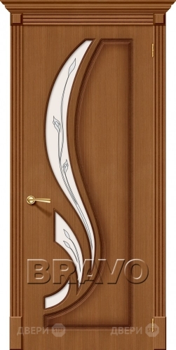 Межкомнатная дверь со стеклом Лилия (Орех) в Лыткарино