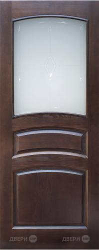 Межкомнатная дверь 16-ПО темный лак в Лыткарино