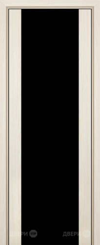 Межкомнатная дверь ProfilDoors 8X эш вайт мелинга (черный триплекс) в Лыткарино