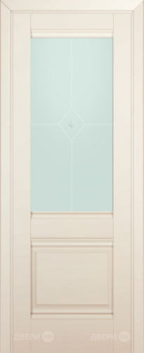 Межкомнатная дверь ProfilDoors 2U магнолия-сатинат (матовое) в Лыткарино