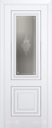 Межкомнатная дверь ProfilDoors 28U аляска (матовое, кристалл с узором) в Лыткарино