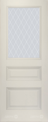 Межкомнатная дверь ProfilDoors 67U магнолия-сатинат (ромб) в Лыткарино