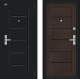 Входная металлическая Дверь Bravo Райт Букле черное/Wenge Veralinga в Лыткарино