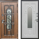 Входная металлическая Дверь Сударь МХ-32 Винорит Альберо Браш с Ковкой и окном в Лыткарино