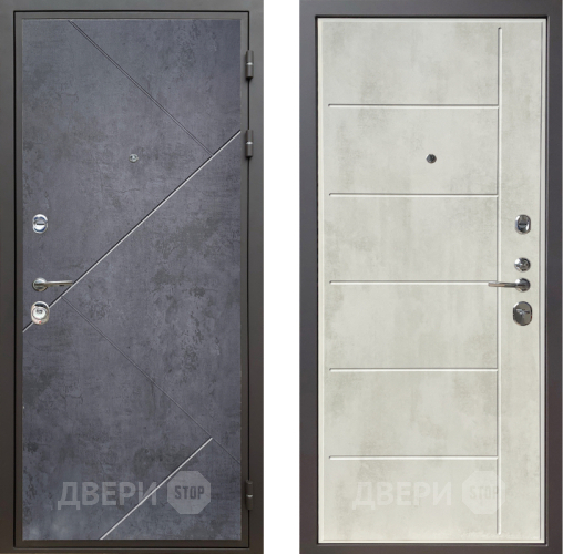 Дверь Шелтер (SHELTER) Комфорт Бетон урбан индиго 11 Бетон крем в Лыткарино