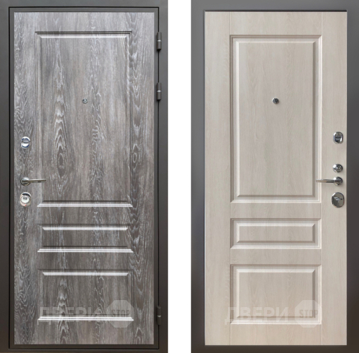 Входная металлическая Дверь Шелтер (SHELTER) Комфорт Дуб шале серебро 3 Дуб филадельфия крем в Лыткарино