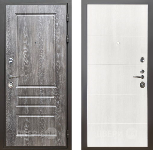 Входная металлическая Дверь Шелтер (SHELTER) Комфорт Дуб шале серебро 7 Дуб филадельфия крем в Лыткарино