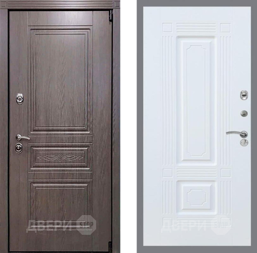 Входная металлическая Дверь Рекс (REX) Пренмиум-S FL-2 Силк Сноу в Лыткарино