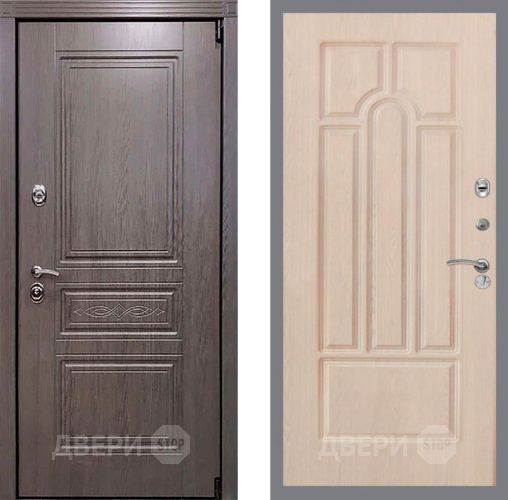 Входная металлическая Дверь Рекс (REX) Пренмиум-S FL-58 Беленый дуб в Лыткарино