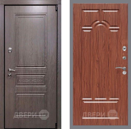 Входная металлическая Дверь Рекс (REX) Пренмиум-S FL-58 орех тисненый в Лыткарино