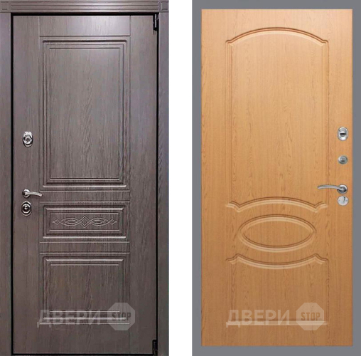 Входная металлическая Дверь Рекс (REX) Пренмиум-S FL-128 Дуб в Лыткарино