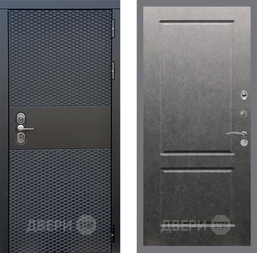 Входная металлическая Дверь Стоп БЛЭК CISA ФЛ-117 Штукатурка графит в Лыткарино