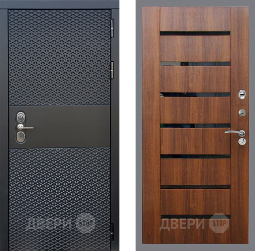 Входная металлическая Дверь Стоп БЛЭК CISA СБ-14 Орех бренди в Лыткарино