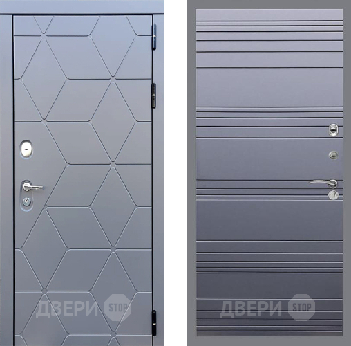 Дверь Стоп КОСМО Лайн Силк титан в Лыткарино