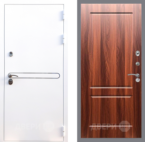 Входная металлическая Дверь Стоп Лайн Вайт ФЛ-117 Итальянский орех в Лыткарино