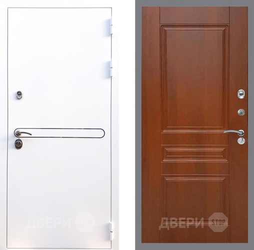 Входная металлическая Дверь Стоп Лайн Вайт ФЛ-243 Итальянский орех в Лыткарино