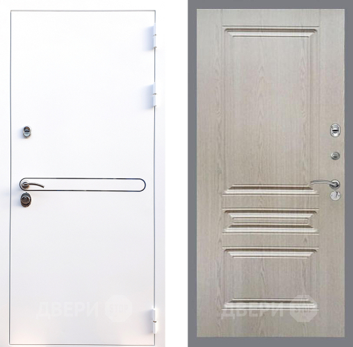 Входная металлическая Дверь Стоп Лайн Вайт ФЛ-243 Беленый дуб в Лыткарино