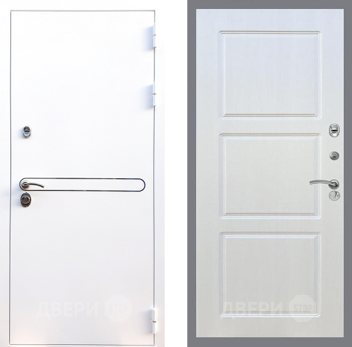 Входная металлическая Дверь Стоп Лайн Вайт ФЛ-3 Лиственница беж в Лыткарино