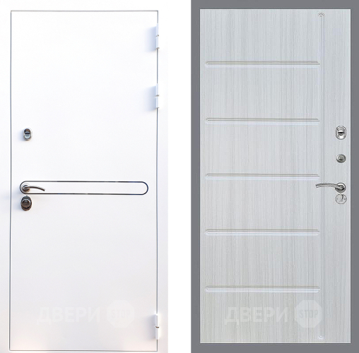 Входная металлическая Дверь Стоп Лайн Вайт ФЛ-102 Сандал белый в Лыткарино