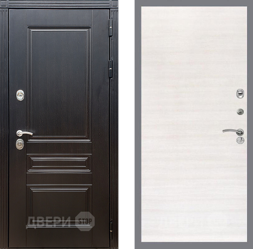 Входная металлическая Дверь Стоп МЕГАПОЛИС Гладкая Акация светлая в Лыткарино