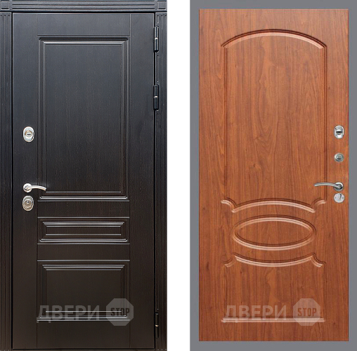 Входная металлическая Дверь Стоп МЕГАПОЛИС ФЛ-128 Береза мореная в Лыткарино