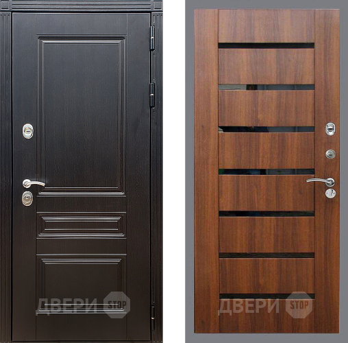 Входная металлическая Дверь Стоп МЕГАПОЛИС СБ-14 Орех бренди в Лыткарино