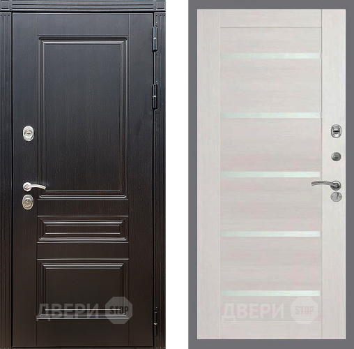 Входная металлическая Дверь Стоп МЕГАПОЛИС СБ-14 Лиственница беж в Лыткарино