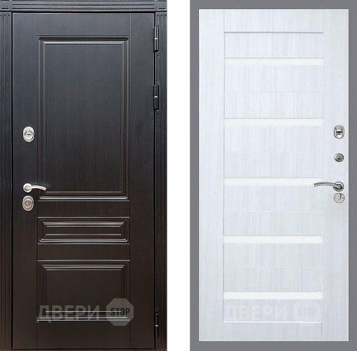 Входная металлическая Дверь Стоп МЕГАПОЛИС СБ-14 Сандал белый в Лыткарино