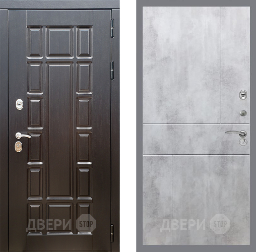 Входная металлическая Дверь Стоп НЬЮ ЙОРК ФЛ-290 Бетон светлый в Лыткарино