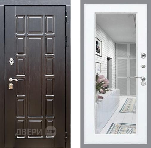 Входная металлическая Дверь Стоп НЬЮ ЙОРК Зеркало Силк Сноу в Лыткарино