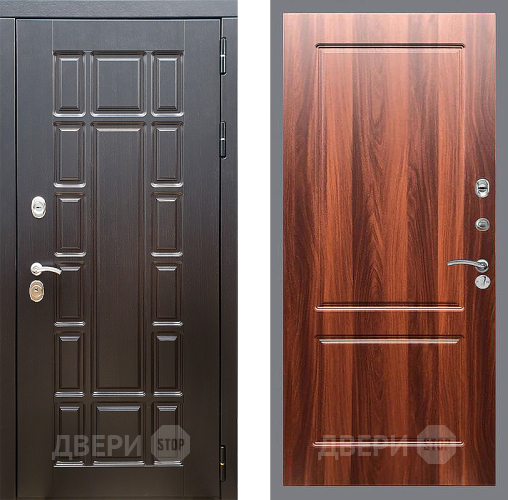 Входная металлическая Дверь Стоп НЬЮ ЙОРК ФЛ-117 Итальянский орех в Лыткарино