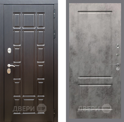 Входная металлическая Дверь Стоп НЬЮ ЙОРК ФЛ-117 Бетон темный в Лыткарино