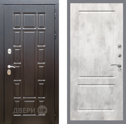 Входная металлическая Дверь Стоп НЬЮ ЙОРК ФЛ-117 Бетон светлый в Лыткарино