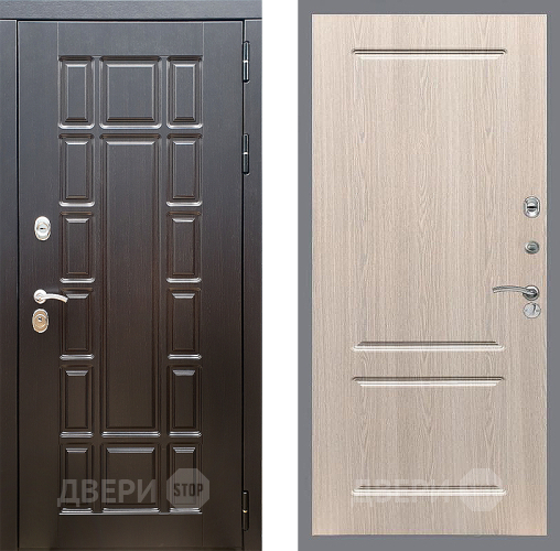 Входная металлическая Дверь Стоп НЬЮ ЙОРК ФЛ-117 Беленый дуб в Лыткарино