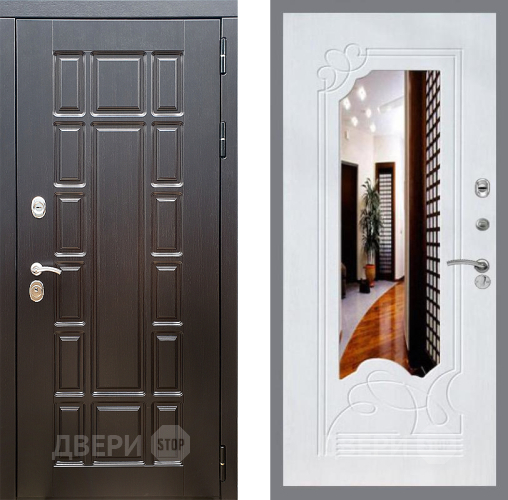 Дверь Стоп НЬЮ ЙОРК ЗкркалоФЛ-147 Ясень белый в Лыткарино