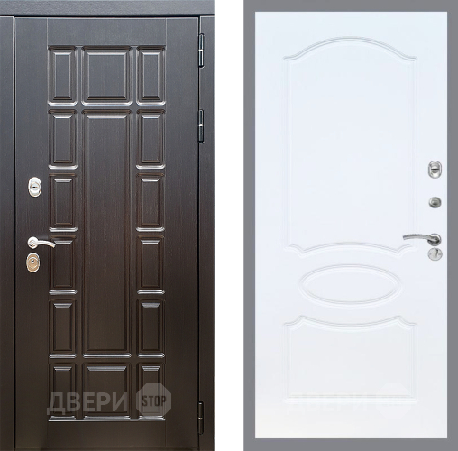 Входная металлическая Дверь Стоп НЬЮ ЙОРК ФЛ-128 Белый ясень в Лыткарино