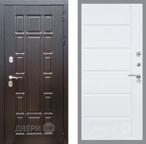 Входная металлическая Дверь Стоп НЬЮ ЙОРК ФЛ-102 Белый ясень в Лыткарино