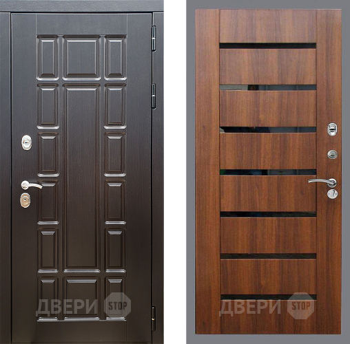 Входная металлическая Дверь Стоп НЬЮ ЙОРК СБ-14 Орех бренди в Лыткарино